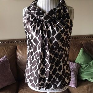 Banana Republic silk animal 🦒 print tank XS